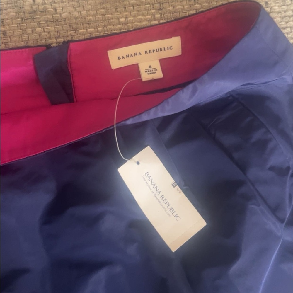 Banana Republic Vibrant Blue and Pink Skirt